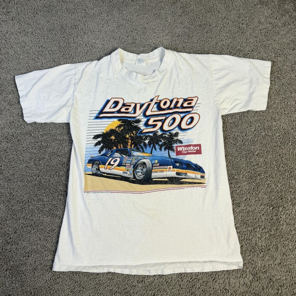Vintage 1988 Winston Cup Daytona 500 Shirt Mens Medium R J Reynolds Promotion